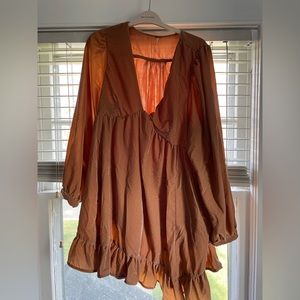 Estella Velvet dress pink size XL Free People - worn once!
